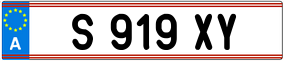 Trailer License Plate